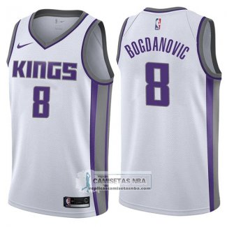 Camiseta Kings Bogdan Bogdanovic Association 2017-18 Blanco