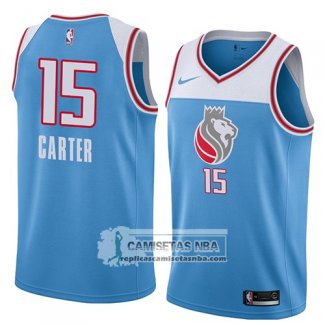 Camiseta Kings Vince Carter Ciudad 2018 Azul