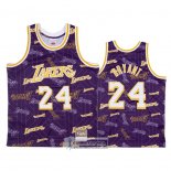 Camiseta Los Angeles Lakers Kobe Bryant Hardwood Classics Tear Up Pack Violeta