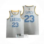 Camiseta Los Angeles Lakers LeBron James NO 23 Classic 2022-23 Blanco