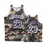 Camiseta Los Angeles Lakers Lebron James NO 23 Camuflaje