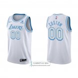 Camiseta Los Angeles Lakers Personalizada Ciudad 2021-22 Blanco