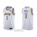 Camiseta Los Angeles Lakers Trevor Ariza NO 1 Association 2021-22 Blanco