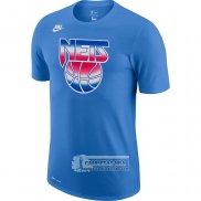 Camiseta Manga Corta Brooklyn Nets Hardwood Classics Azul