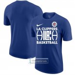 Camiseta Manga Corta Los Angeles Clippers Azul2
