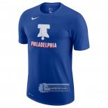 Camiseta Manga Corta Philadelphia 76ers Ciudad 2020-21 Azul