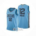 Camiseta Memphis Grizzlies Ja Morant NO 12 Statement 2024-25 Azul