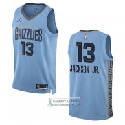 Camiseta Memphis Grizzlies Jaren Jackson JR. NO 13 Statement 2022-23 Azul