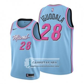 Camiseta Miami Heat Andre Iguodala Ciudad 2019-20 Azul