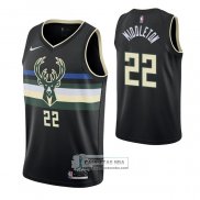 Camiseta Milwaukee Bucks Khris Middleton Statement 2020 Negro