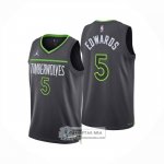 Camiseta Minnesota Timberwolves Anthony Edwards NO 5 Statement 2024-25 Gris