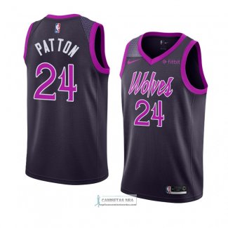 Camiseta Minnesota Timberwolves Justin Patton Ciudad 2018-19 Vio