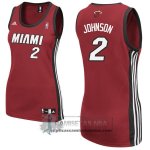 Camiseta Mujer Heats Johnson Rojo