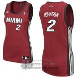 Camiseta Mujer Heats Johnson Rojo