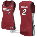 Camiseta Mujer Heats Johnson Rojo