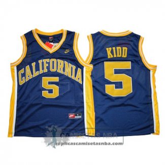 Camiseta NCAA California Jason Kidd Azul Marino