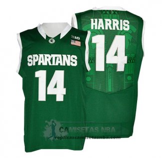 Camiseta NCAA Michigan State Spartans Gary Harris Verde