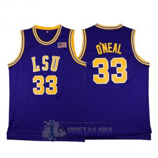 Camiseta NCAA Retro LSU Tigers O'Neal Purpura