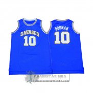 Camiseta NCAA Retro Oklahoma State Rodman Azul