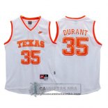 Camiseta NCAA Texas Durant Blanco