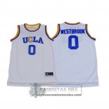 Camiseta NCAA UCLA Bruins Russell Westbrook Blanco