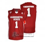 Camiseta NCAA Washington State Klay Thompson Rojo