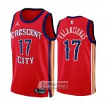 Camiseta New Orleans Pelicans Jonas Valanciunas NO 17 Statement 2023-24 Rojo