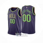 Camiseta New Orleans Pelicans Personalizada Ciudad 2024-25 Violeta