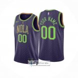Camiseta New Orleans Pelicans Personalizada Ciudad 2024-25 Violeta