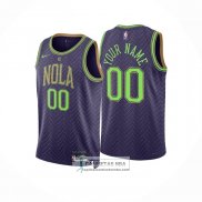 Camiseta New Orleans Pelicans Personalizada Ciudad 2024-25 Violeta