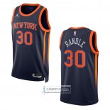 Camiseta New York Knicks Julius Randle NO 30 Statement 2022-23 Negro