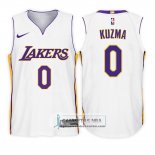 Camiseta Nino Lakers Lonzo Ball Association 2017-18 Blanco