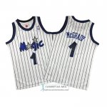 Camiseta Nino Orlando Magic Tracy McGrady NO 1 Mitchell & Ness 2003-04 Blanco