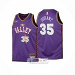 Camiseta Nino Phoenix Suns Kevin Durant NO 35 Ciudad 2024-25 Violeta