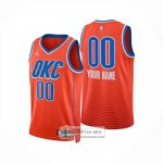 Camiseta Oklahoma City Thunder Personalizada Statement 2024-25 Naranja