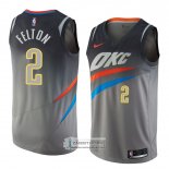 Camiseta Oklahoma City Thunder Raymond Felton Ciudad 2018 Gris