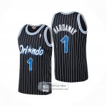 Camiseta Orlando Magic Anfernee Hardaway NO 1 Mitchell & Ness 1994-95 Negro