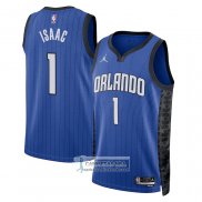 Camiseta Orlando Magic Jonathan Isaac NO 1 Statement 2022-23 Azul