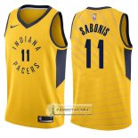 Camiseta Pacers Domantas Sabonis Statement 2017-18 Oro