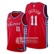 Camiseta Philadelphia 76ers Demetrius Jackson Statement Rojo