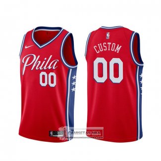 Camiseta Philadelphia 76ers Personalizada Statement 2019-20 Rojo