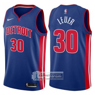 Camiseta Pistons Jon Leuer Icon 2017-18 Azul