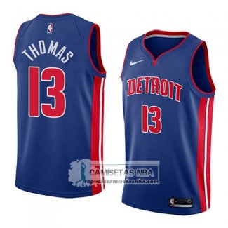 Camiseta Pistons Khyri Thomas Icon 2018 Azul