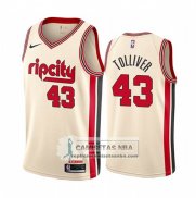 Camiseta Portland Trail Blazers Anthony Tolliver Ciudad Crema