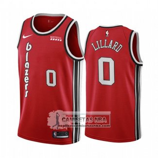 Camiseta Portland Trail Blazers Damian Lillard Classic 2019-20 Rojo