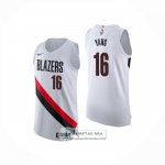Camiseta Portland Trail Blazers Hansen Yang NO 16 Association Authentic 2025-26 Blanco
