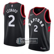 Camiseta Raptors Kawhi Leonard Statement 2017-18 Negro