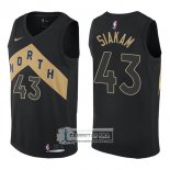 Camiseta Raptors Pascal Siakam Ciudad 2017-18 Negro