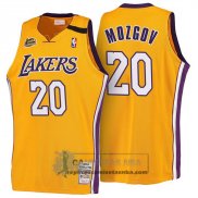 Camiseta Retro 1999-00 Lakers Mozgov Amarillo