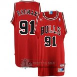 Camiseta Retro Bulls Rodman Rojo